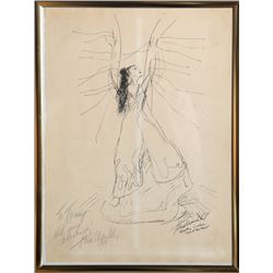 Tina Mackler, Martha Graham - Cave of the Heart, Lithograph