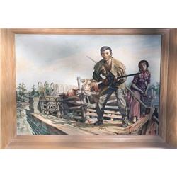 Harry Schaare, Westward the River, Oil Painting
