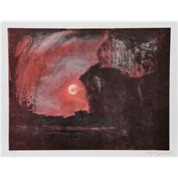 Lloyd Lozes Goff, Sunset, Lithograph