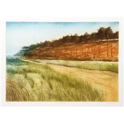 Harvey Kidder, Beach Road, Aquatint Etching