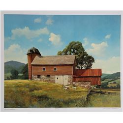 Gerald Lubeck, Quiet Setting, Lithograph