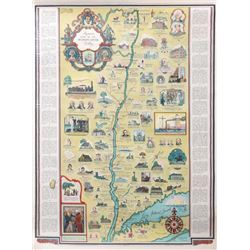 George Annand, Romance Map of the Hudson River Valley, Poster