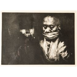 Jack Levine, The Prisoner, Aquatint