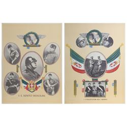 Benito Mussolini, I Conquistatori dell'Abissinia, Lot of 2 Posters