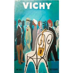 Bernard Villemot, Vichy, Travel Poster