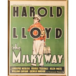 The Milky Way with Harold Lloyd, Movie Lobby Card