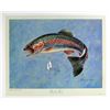 Image 1 : Donald Moss, Rainbow Trout, Lithograph