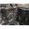 Image 2 : CAL SPAS 2018 HOT TUB, LIGHT GREY ACRYLIC OUTSIDE, DARK GREY INSIDE. 84" X 84" WITH 40 SS JETS.