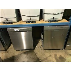 2 STAINLESS SAMSUNG DISHWASHERS (MISSING PARTS)