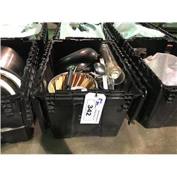 BIN OF ASSORTED  COOKWARE(BIN NOT INCLUDED)