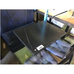 BLACK SQUARE METAL BASE RESTAURANT TABLE