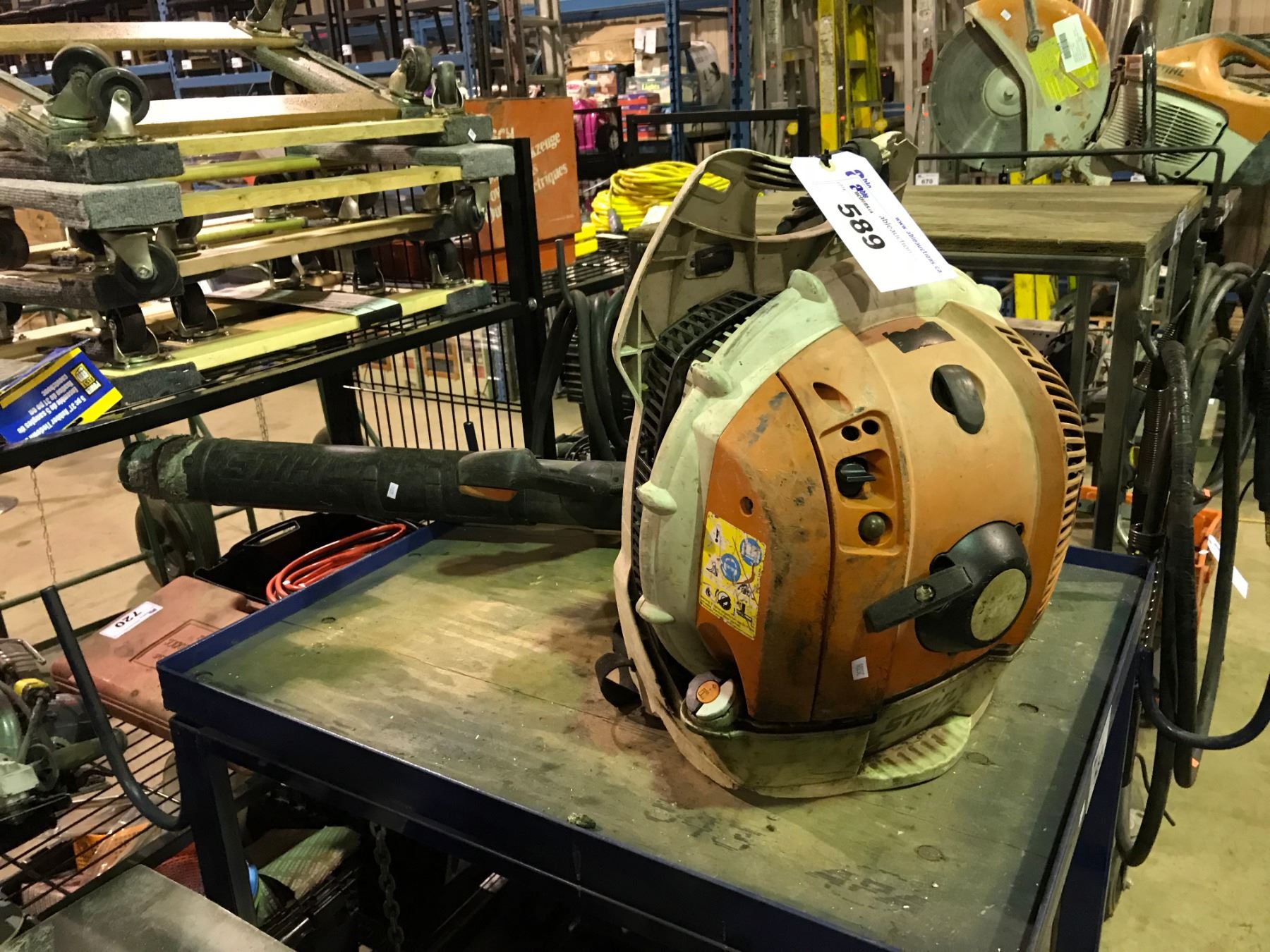 STIHL GAS BACKPACK BLOWER Able Auctions STIHL GAS BACKPACK BLOWER Able Auctions