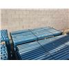 Image 2 : 12 - 15' BLUE INDUSTRIAL PALLET RACKING UPRIGHTS & 63 - 8' BLUE CROSSBARS
