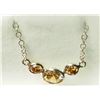 Image 2 : 14K GOLD PENDANT FANCY DIAMOND CHAMPAGNE(0.69CT) 10K GOLD CHAIN NECKLACE