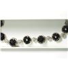 Image 2 : STERLING SILVER BLACK ONYX ANTIQUE DESIGN BRACELET(28G). APPROX RETAIL $600