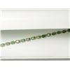 Image 2 : STERLING SILVER EMERALD(7.70CT) TENNIS BRACELET, HANDCRAFTED. APPROX. RETAIL $1300