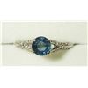 Image 2 : 14K GOLD BLUE SAPPHIRE DIAMONDS(0.30CT) RING, MADE IN CANADA. APPRAISED VALUE $1815