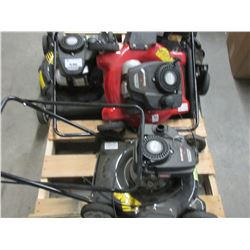 4 LAWN MOWERS (FOR PARTS & REPAIR)