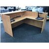 Image 2 : HONEY MAPLE 6' X 6' CORNER RECEPTION DESK