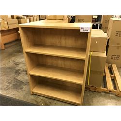 MAPLE 4' ADJUSTABLE SHELF BOOK CASE