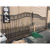 Image 1 : BRAND NEW ORNATE BLACK & GOLD METAL GATE - 19.3 FT