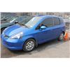 Image 2 : 2007 HONDA FIT, BLUE, 183,001KMS, VIN JHMGD38427S808407, HATCHBACK, G, RD, CD, PW, TW, AC, ICBC