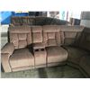 Image 2 : BRAND NEW BEIGE CLOTH SECTIONAL SOFA SET WITH POWER RECLINING RIGHT ARM & LEFT ARM CHAIR