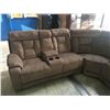 Image 2 : BRAND NEW BEIGE CLOTH SECTIONAL SOFA SET WITH POWER RECLINING RIGHT ARM & CHAISE LOUNGE