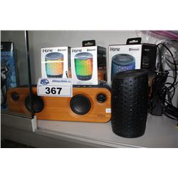 LOT OF ASSORTED BLUETOOTH SPEAKERS ( IHOME & MARLEY )