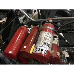 LOT OF ASSORTED FIRE EXTINGUISHERS