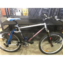 GREY 18 SPEED FRONT SUSPENSION MOUNTAIN BIKE