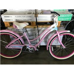 PINK ALPHA CRUISER CLASSIC SINGLE SPEED CRUISER BIKE