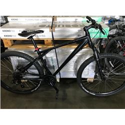 BLACK FRONT SUSPENSION MOUNTAIN BIKE