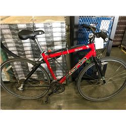 RED KONA DEW 24 SPEED HYBRID BIKE