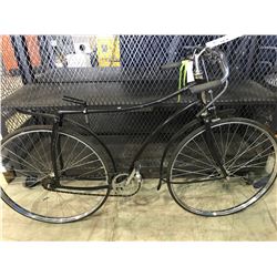 BLACK BONESHAKER SINGLE SPEED VINTAGE BIKE - NO SEAT