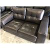 Image 2 : BLACK MODERN 2 SEAT SOFA WITH LOVE SEAT