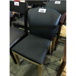 BLACK & LIGHT WOOD DINING CHAIR