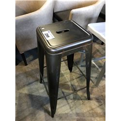 BROWN METAL BAR STOOL