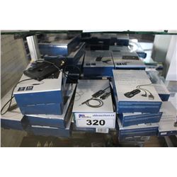 LOT OF INSIGNIA CAR ACCESSORIES INCLUDING CASSETTE ADAPTER, FM TRANSMITTERS, CHARGERS, AND MORE