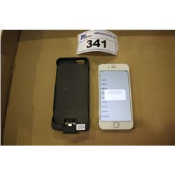 WHITE IPHONE 6S 64 GB UNLOCKED WITH BATTERY CHARGING CASE