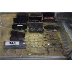 LARGE LOT OF ANTIQUE GLASSES
