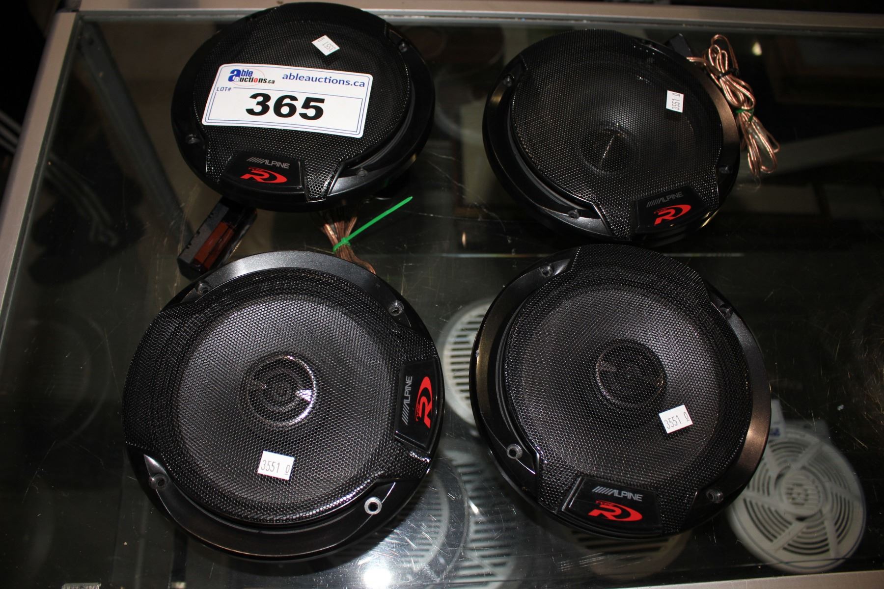 4 ALPINE TYPE R COMPONENT 2-WAY SPEAKER SYSTEMS 6-1/2