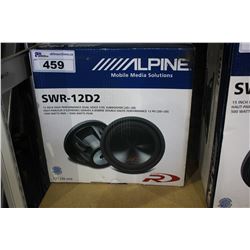 ALPINE SWS-12D2 12" HIGH PERFORMANCE DUAL VOICE COIL SUBWOOFER