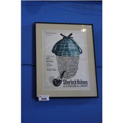 FRAMED "SHERLOCK HOLMES ET LE COLLIER DE LA MORT" POSTER