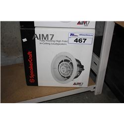 SPEAKERCRAFT AIM7 FULLY PIVOTING HIGH FIDELITY IN-CEILING LOUDSPEAKERS