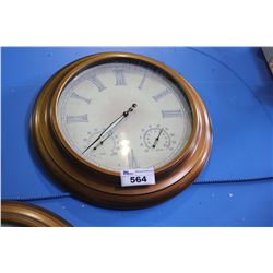 ANALOG WALL CLOCK WITH HUMIDITY & TEMPERATURE GAUGE