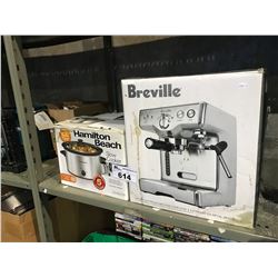 BREVILLE ESPRESSO MACHINE & SLOW COOKER