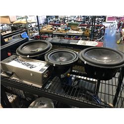 PIONEER, FOCAL & KAPTION SUBWOOFERS WITH POWER SUPPLY