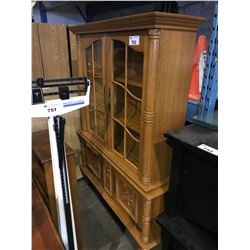 GLASS FRONT ORNATE CHINA CABINET