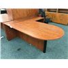 Image 2 : CHERRY BULLET TOP L-SHAPE EXECUTIVE DESK